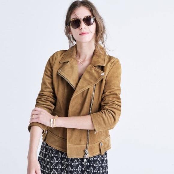 Madewell Suede Moto Jacket - Picture 1 of 4
